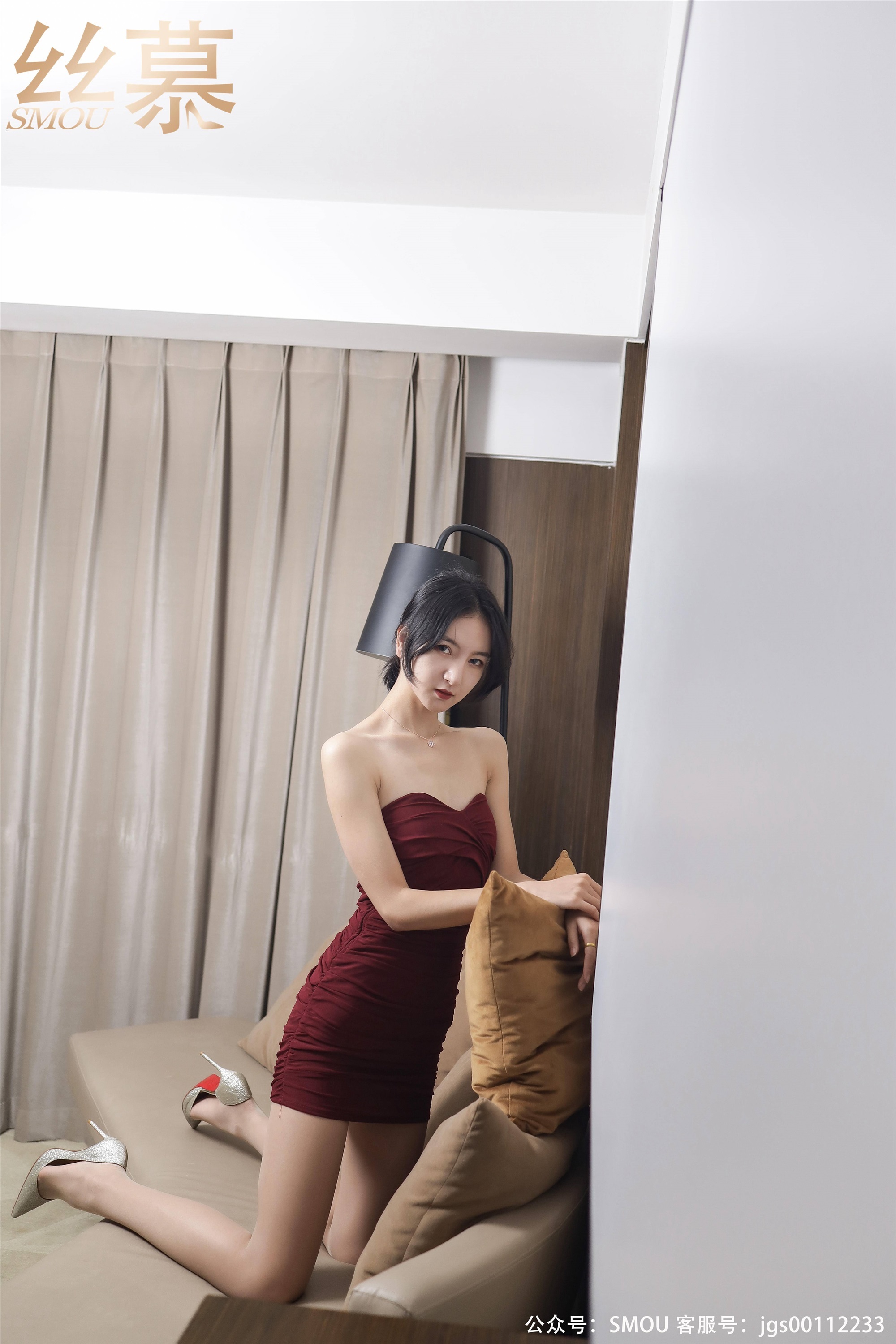 丝慕写真 SM446 天天一元 模特：紫宁《轻薄丝滑美腿袜》